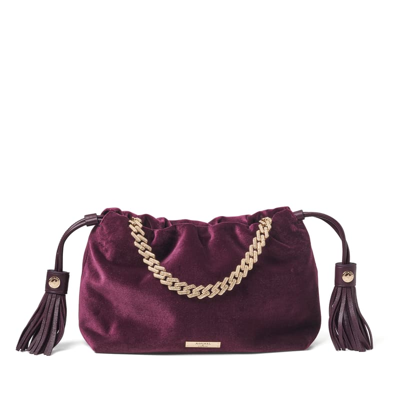 Amelia in Cassis Velvet