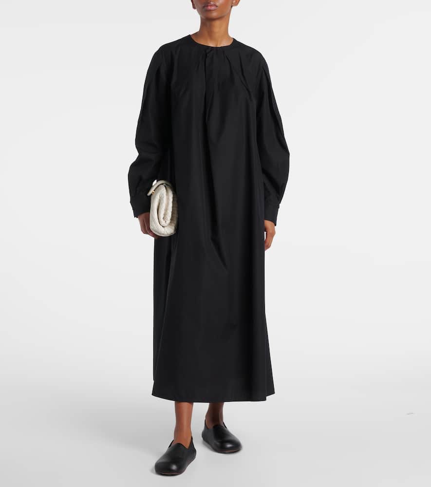 Liriche cotton poplin midi dress