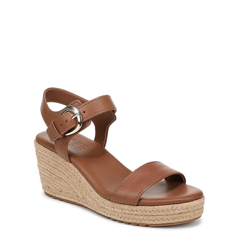 Women's Stella Wedge Sandals (Walnut Brown Leather)