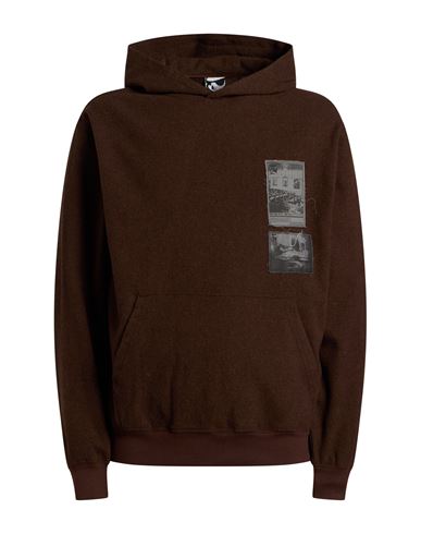 Man Sweatshirt Brown Size S Wool, Polyester, Polyamide, Elastane
