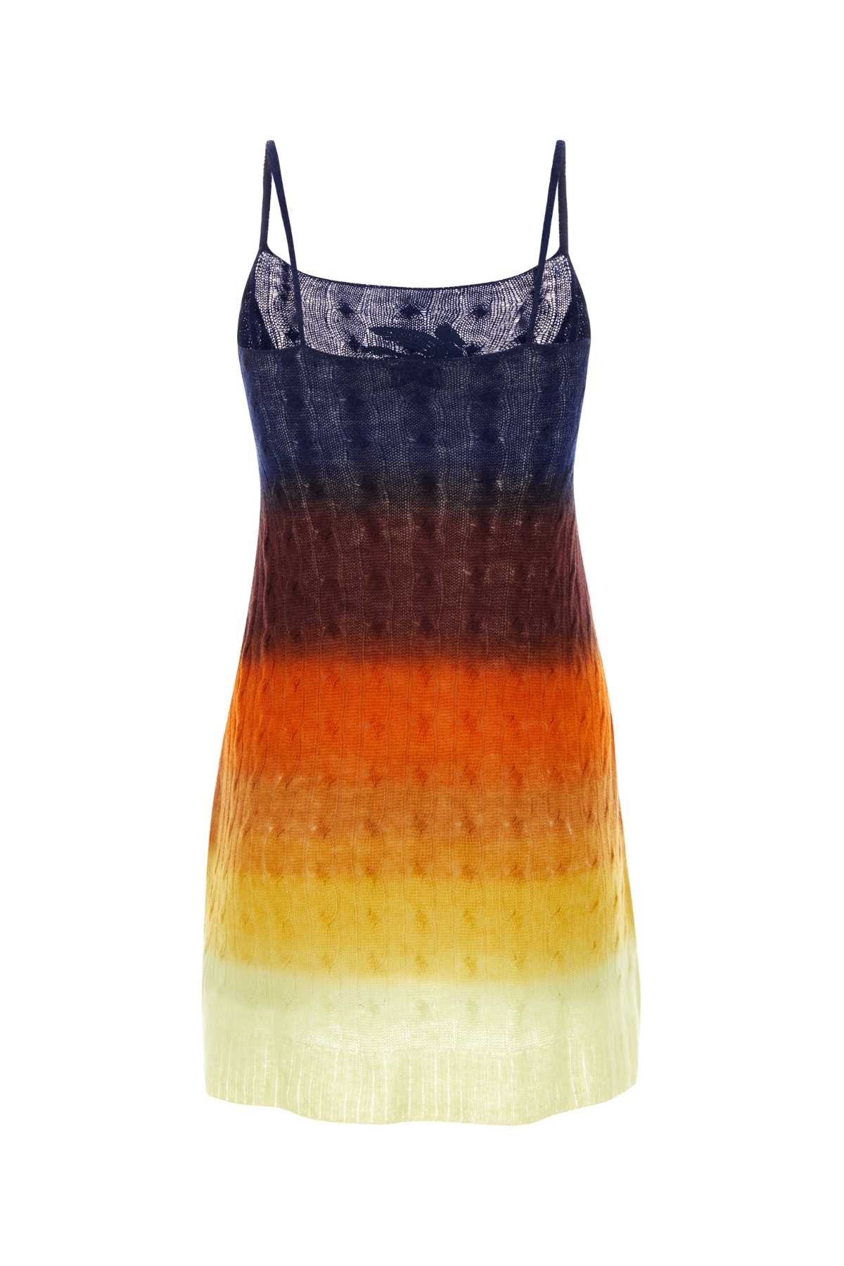 Shaded Wool Mini Dress