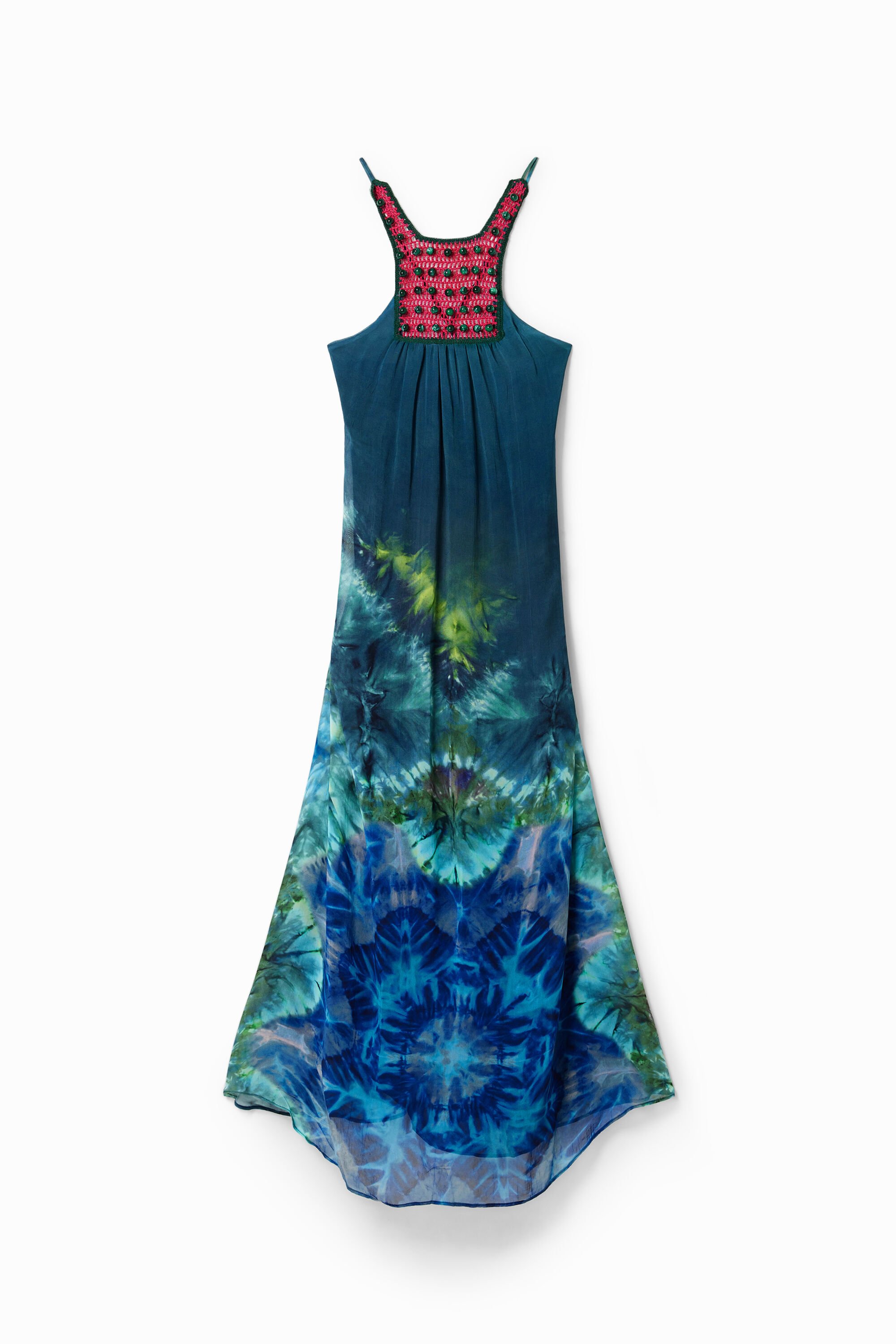 Long arty tie-dye dre