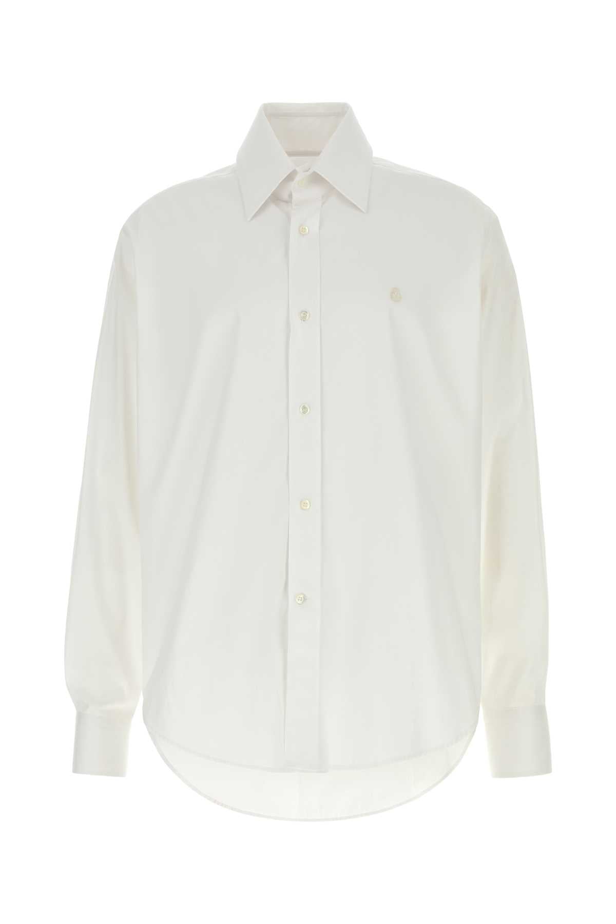 Cotton Oxford Shirt — White