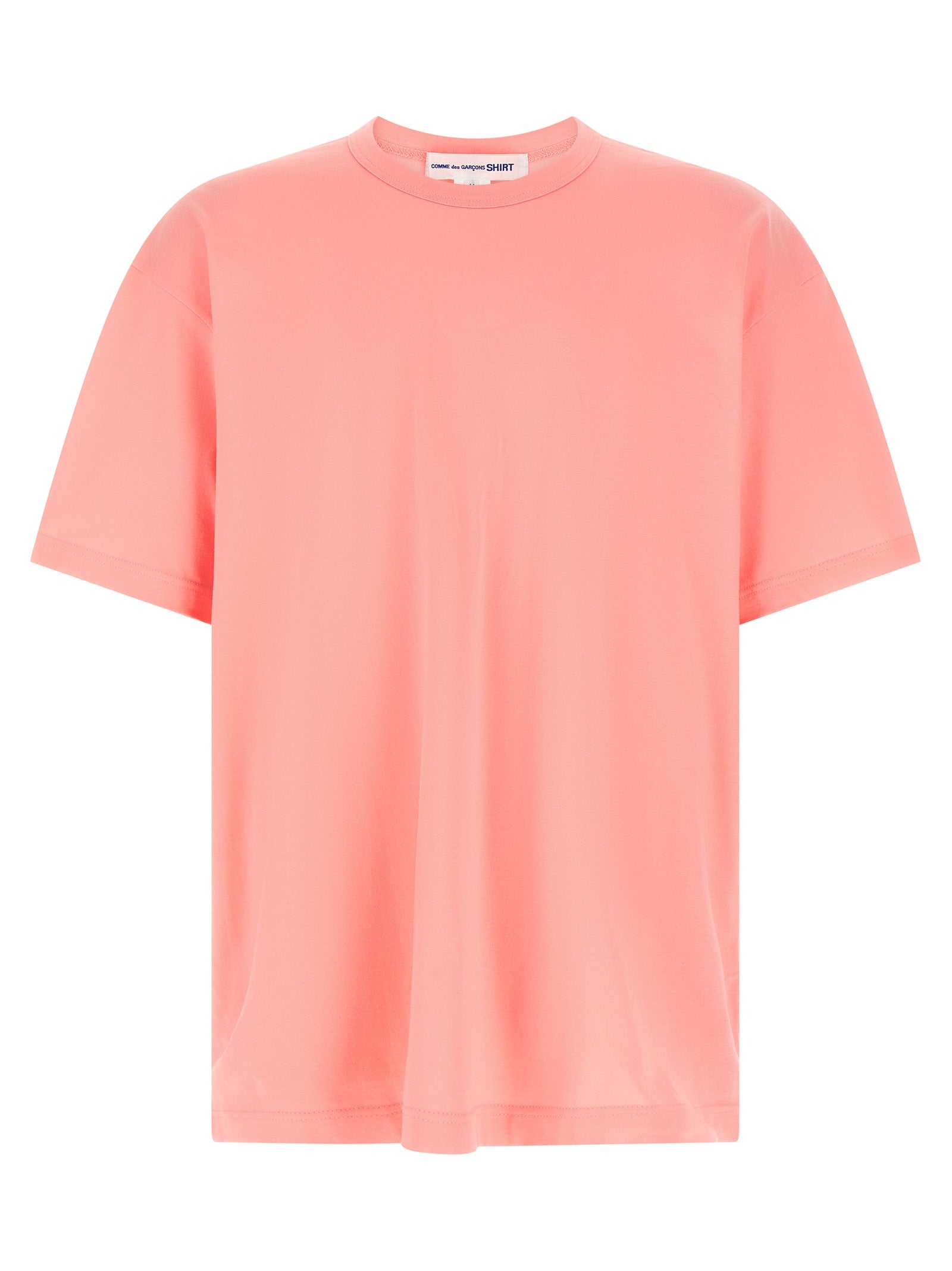 Crew Neck Cotton T-Shirt — Pink