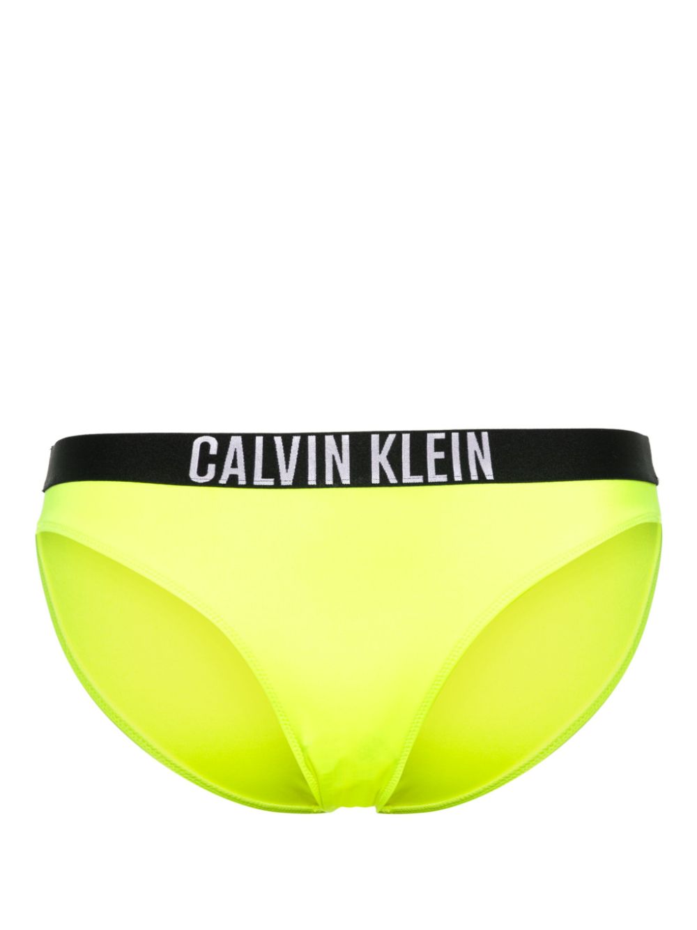 Logo-waistband bikini bottoms - Yellow