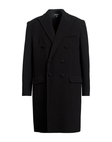 Man Coat Black Size 40 Virgin Wool, Cashmere