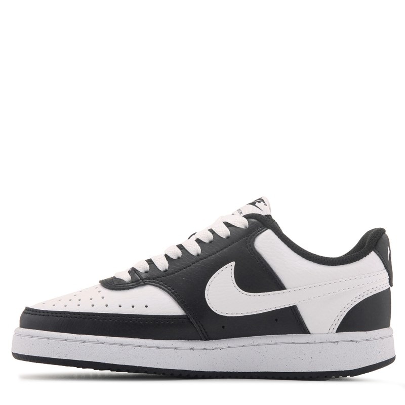 Women's Court Vision Low Sneakers (Black/White)