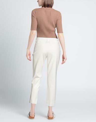Woman Pants White Size XS Cotton, Polyamide, Elastane