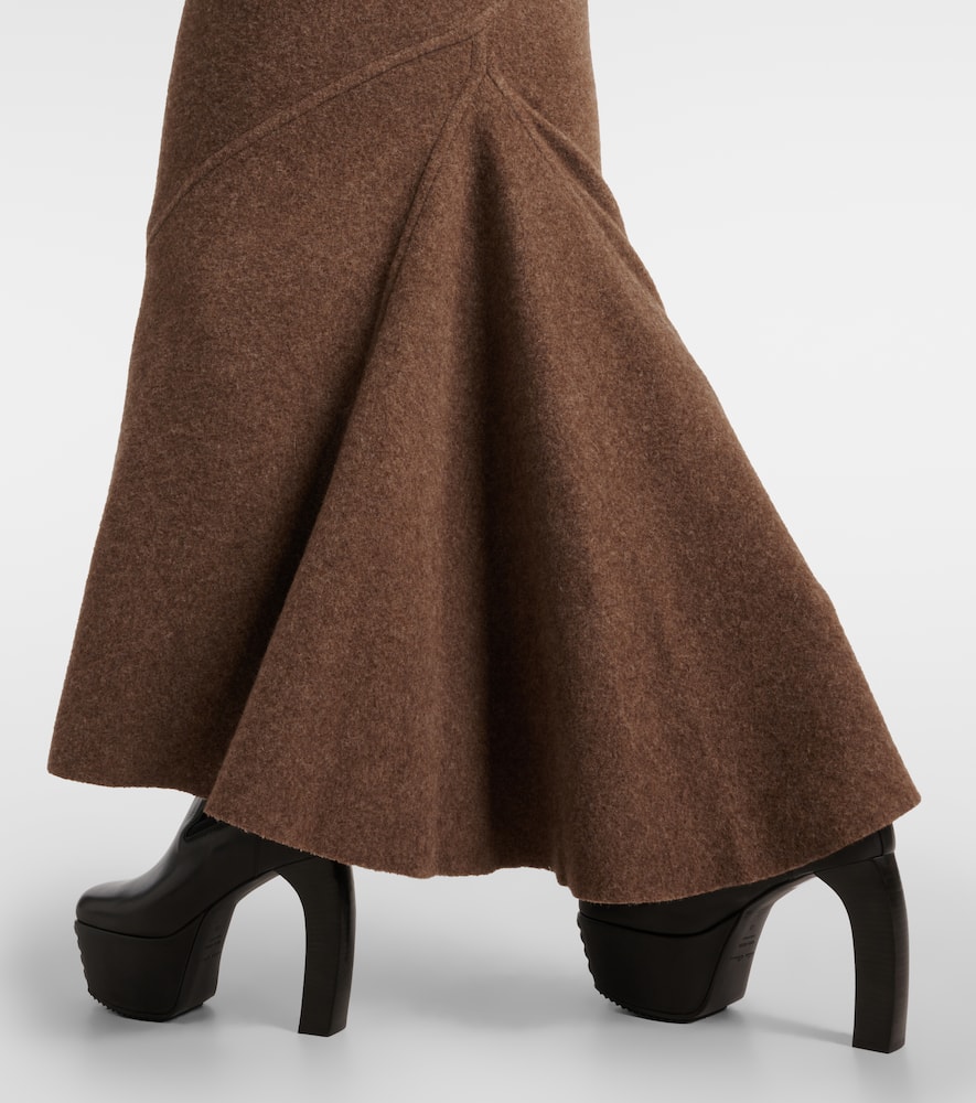 Coda wool maxi skirt