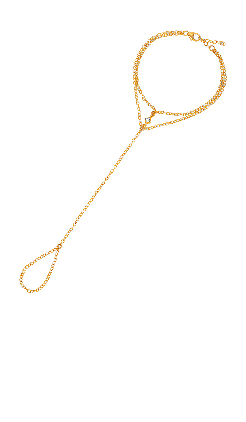 NAiiA x REVOLVE Double Hand Chain in Metallic Gold