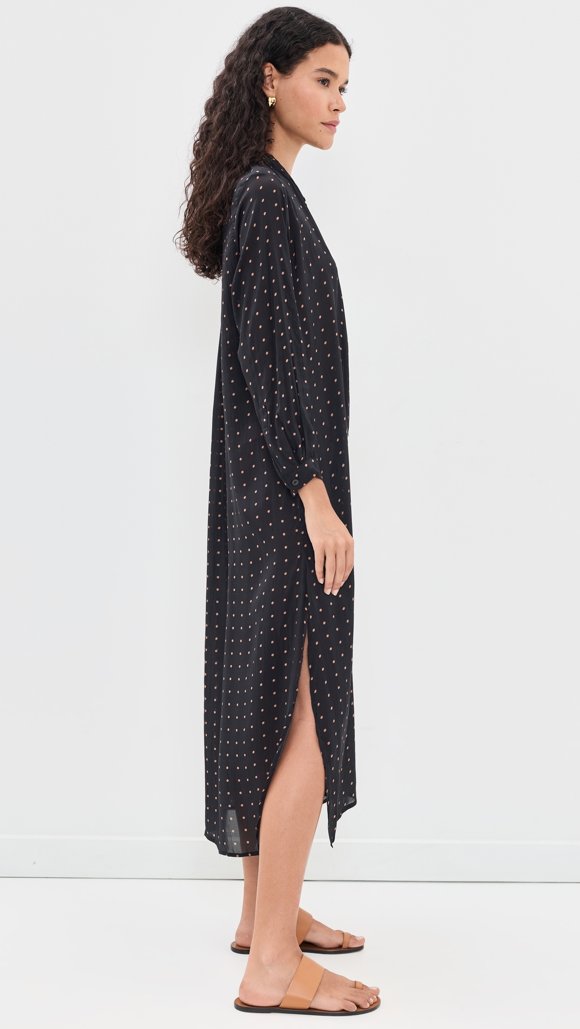 MB Dress Petite Polka Dot Black & Tan