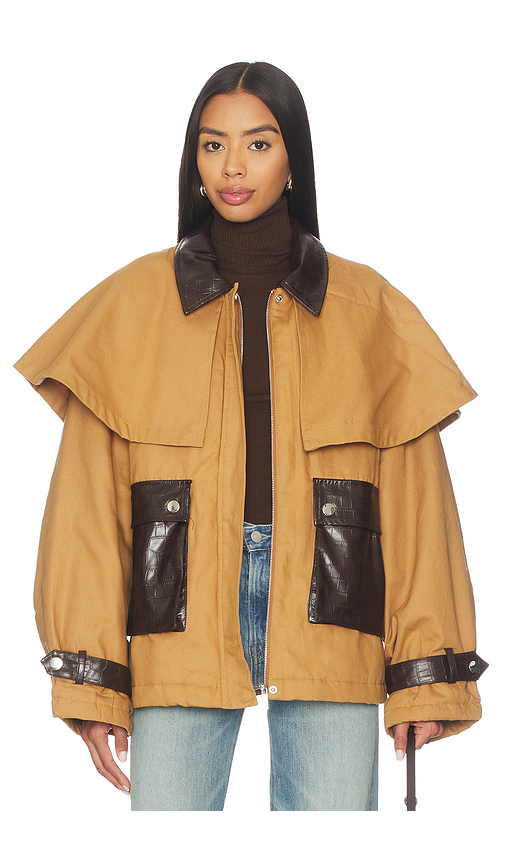 WeWoreWhat Cocoon Barn Jacket en Brown. M. Also en L, S