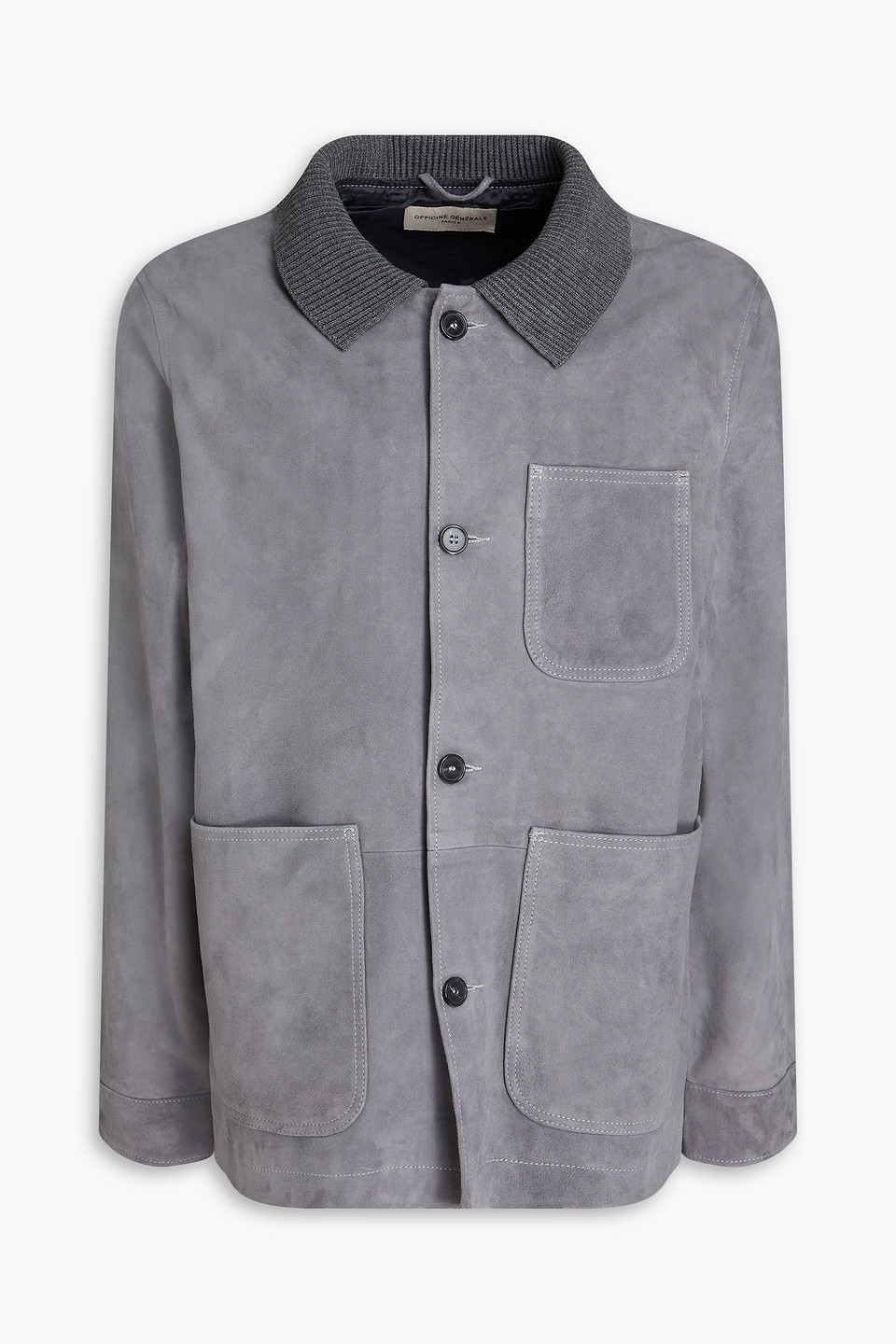 Officine Générale - Vadim suede jacket - Gray - S