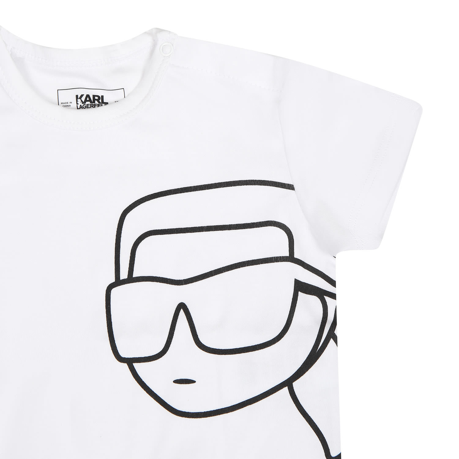 Logo-waistband organic-cotton shorts - White