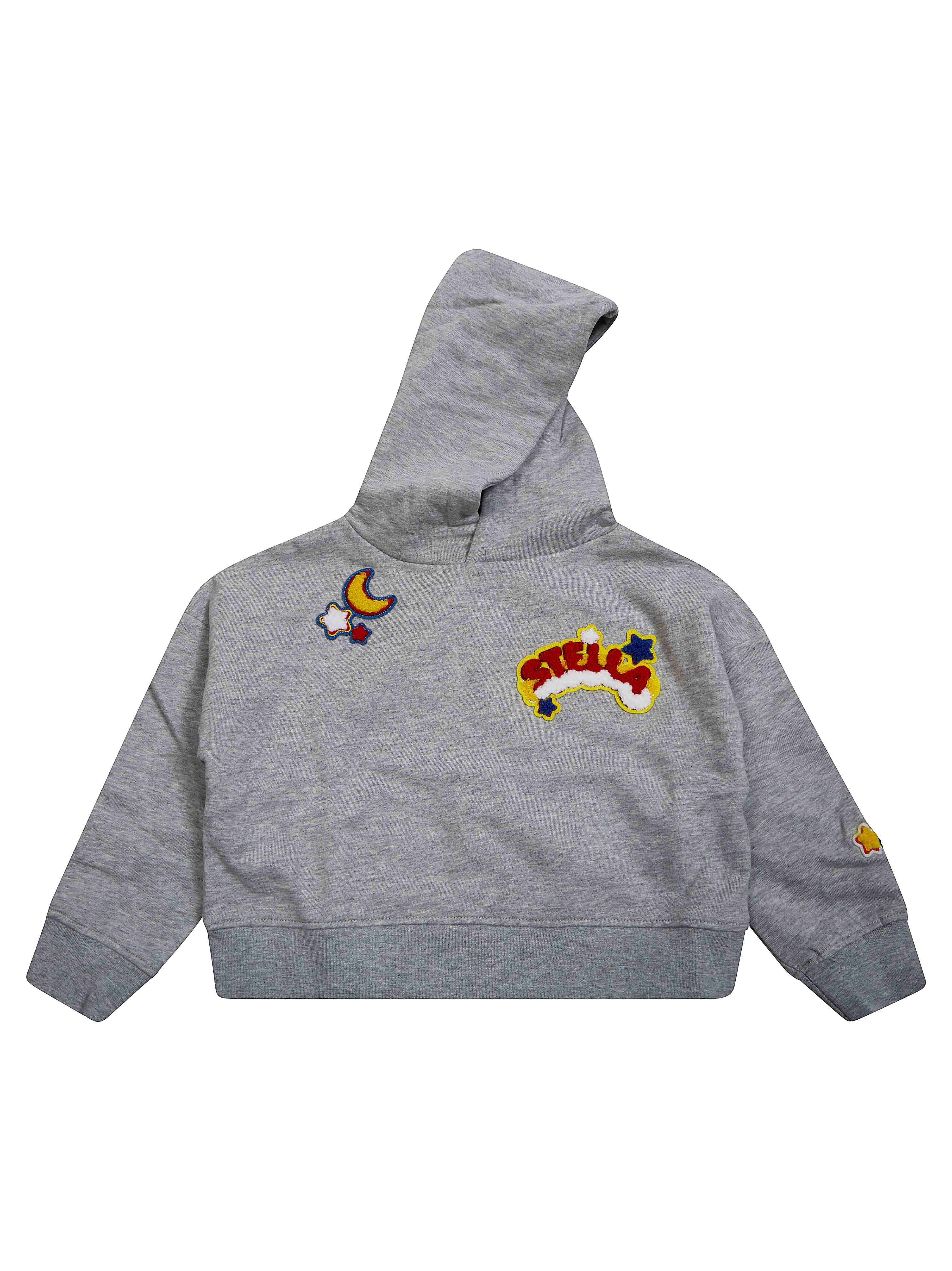 Mini Hoodie with Embroidered Floral Details