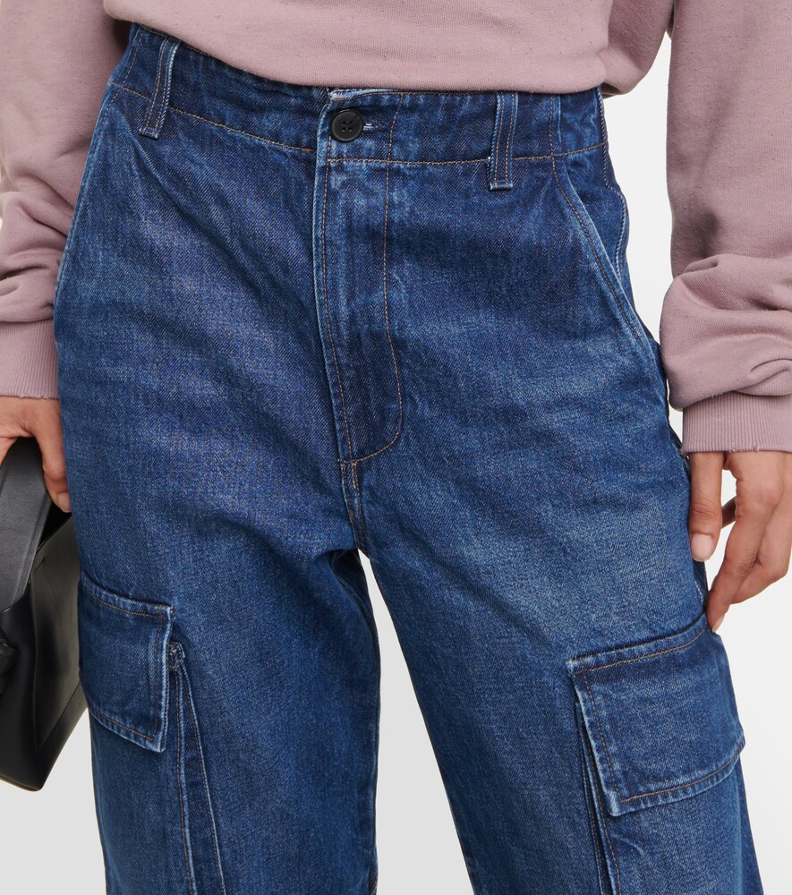 Delena mid-rise wide-leg cargo jeans