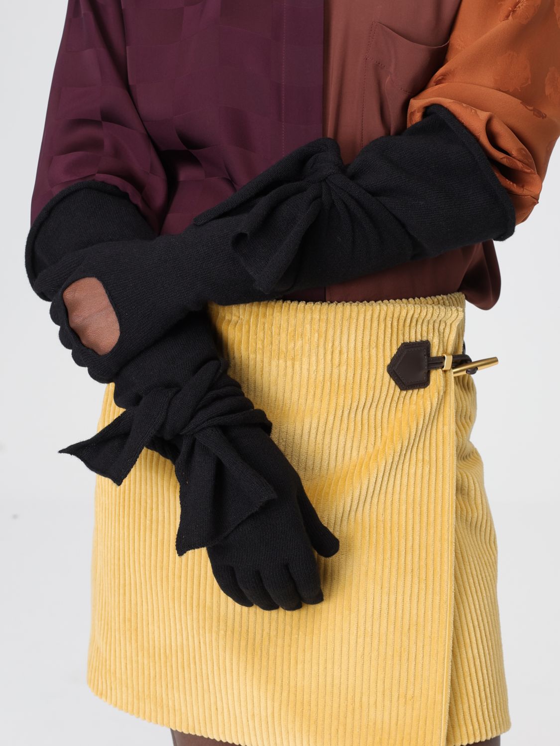 Gloves Woman color Black