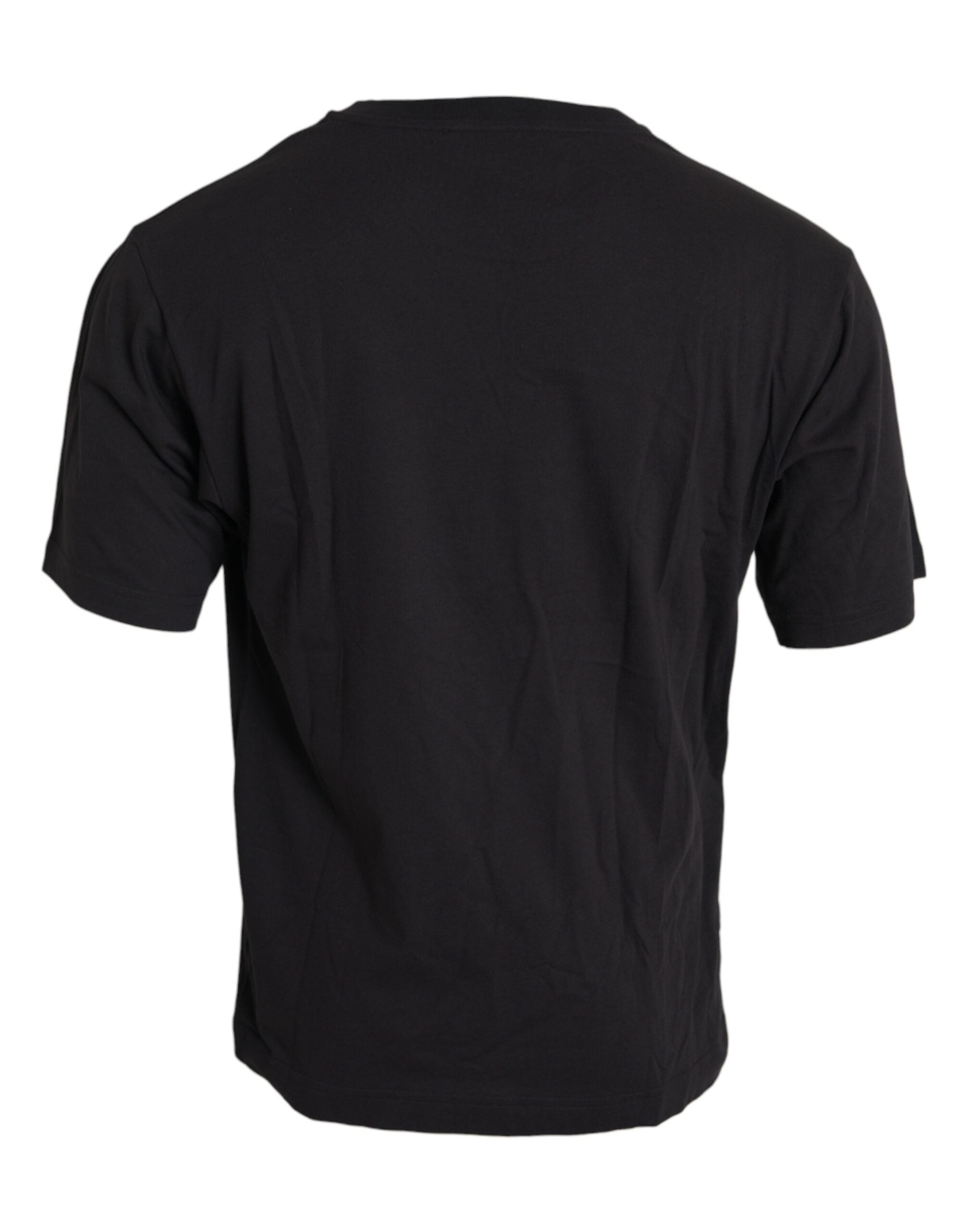 Printed Pocket Cotton T-Shirt — Black
