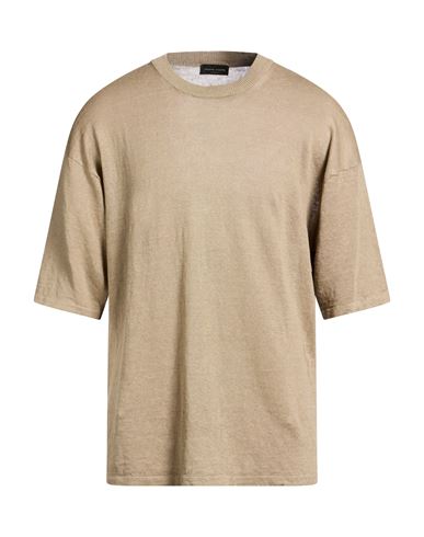 Man Sweater Sand Size 40 Linen
