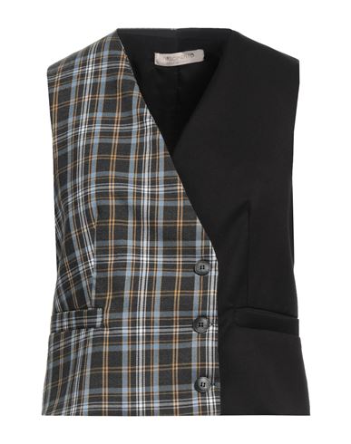 Rinascimento Woman Tailored Vest Black Size S Polyester, Viscose, Elastane