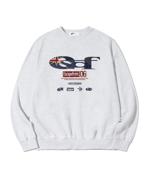 British Vintage ESCF Logo Collage Print Sweatshirt