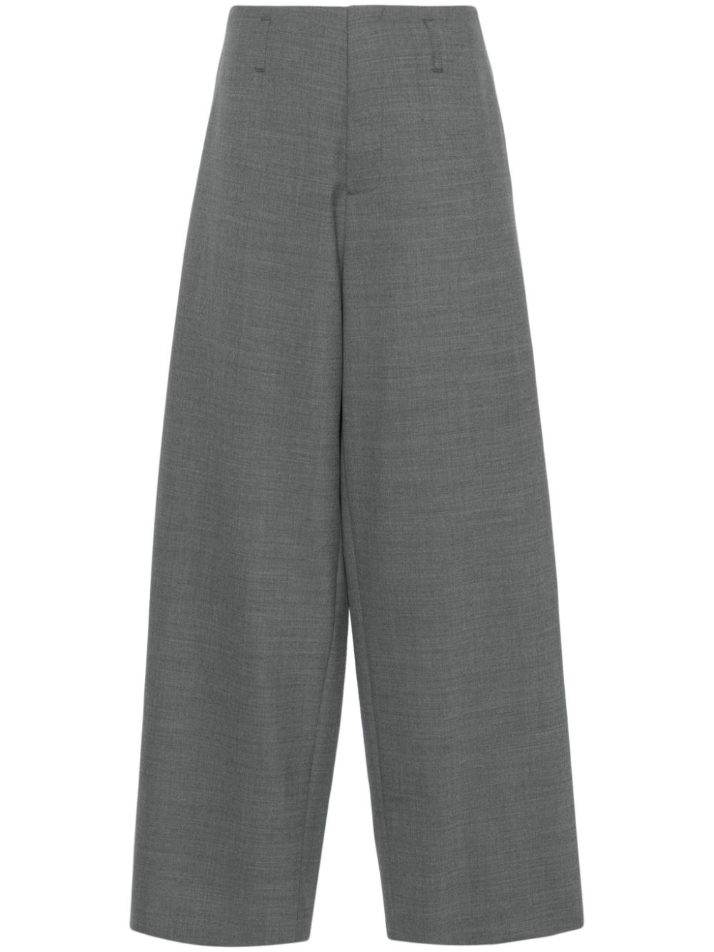 Wide-leg tailored trousers - Grey