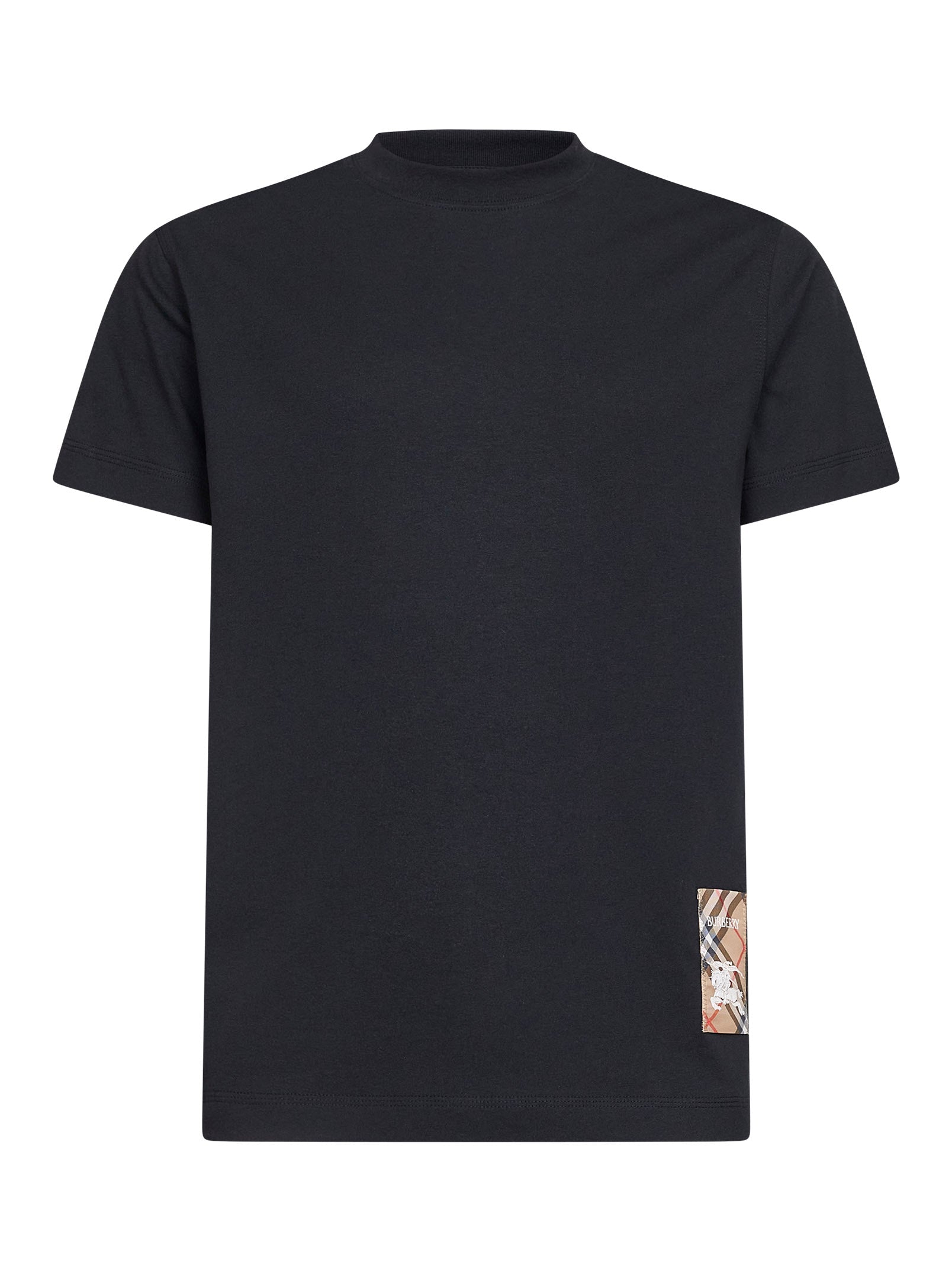 Check T-Shirt — Black