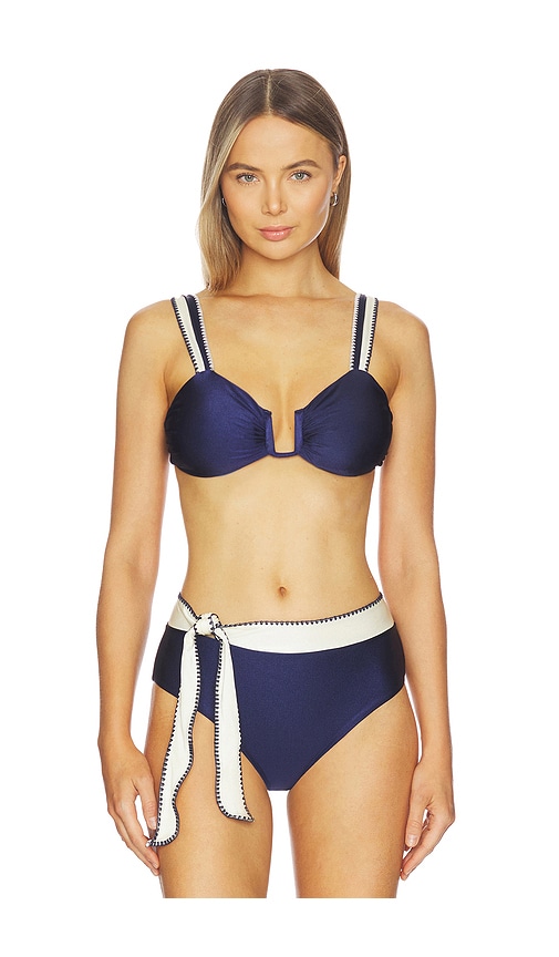 BOAMAR Chloe Bikini Top in Navy. - M also in L, S