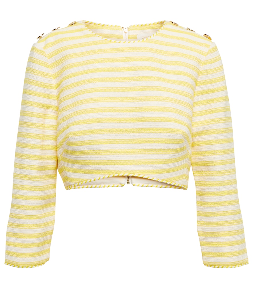 Zimmermann Hide Tide striped crop top