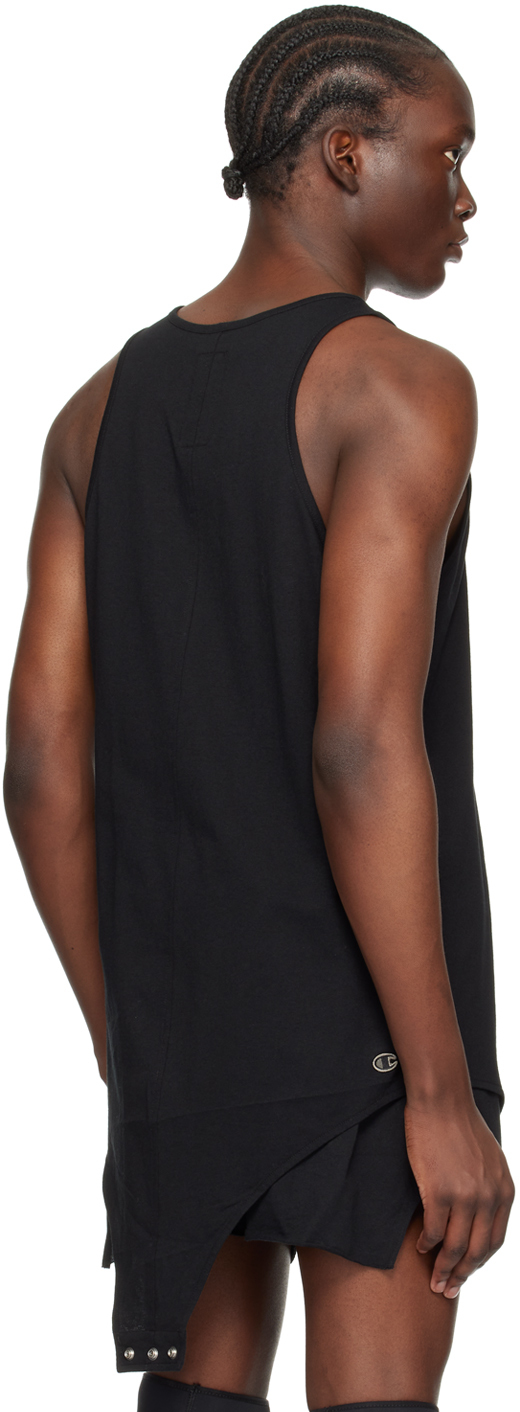 Rick Owens Black Champion Edition Basketball Tank Top