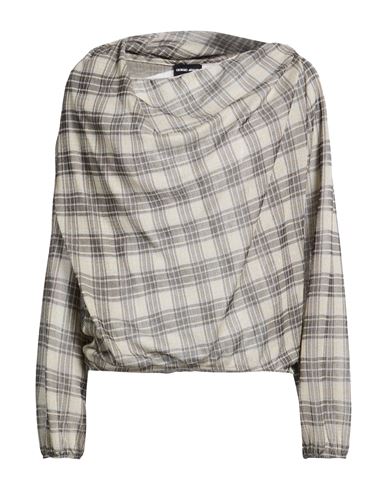 Woman Top Beige Size 10 Silk, Cotton