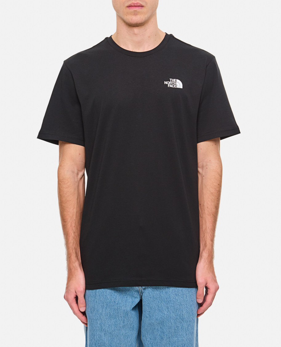 Black T-shirt With Logo Printed On The Front And Maxi Logo On The Back In Cotton Man