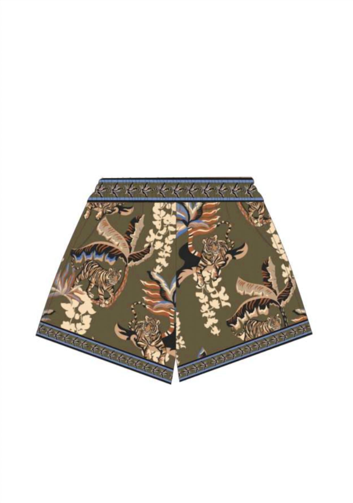 Women's Bali Tiger Shorts In Green