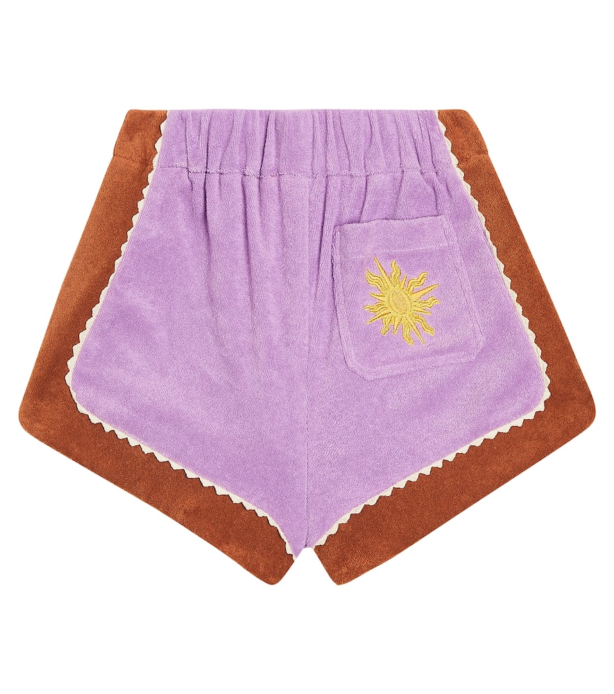 Zimmermann Kids August colorblocked terry shorts