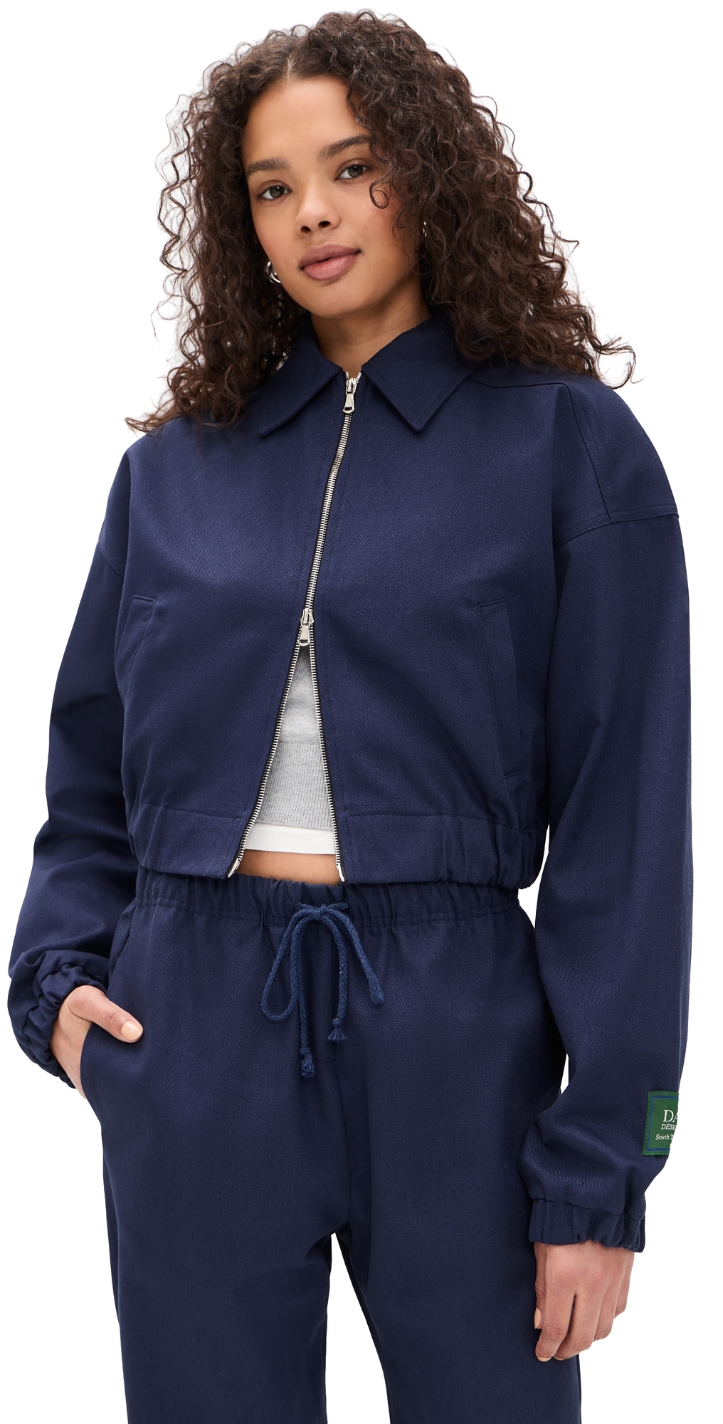 Cropped Jacket Navy