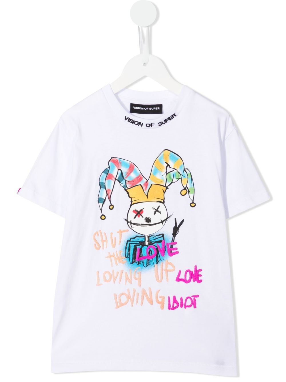 Baby Drawing Clown-print T-shirt - White