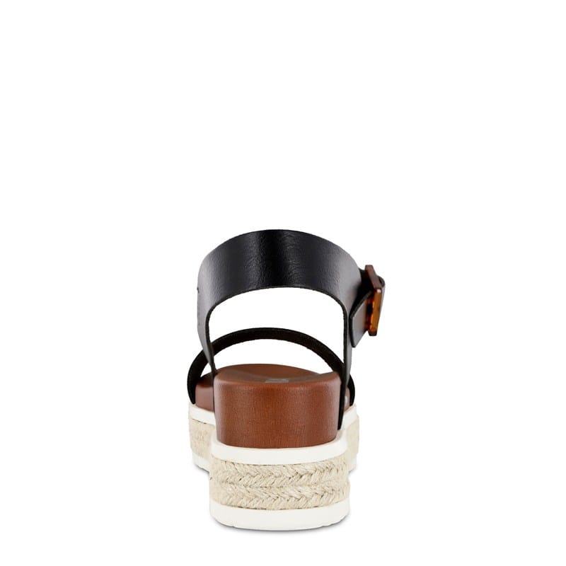 Women's Kiera Espadrille Platform Sandals (Black)