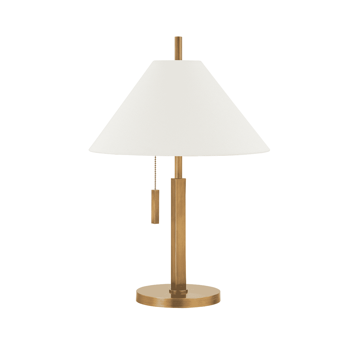 Patina Brass One Light Table Lamp from the Clic Collection