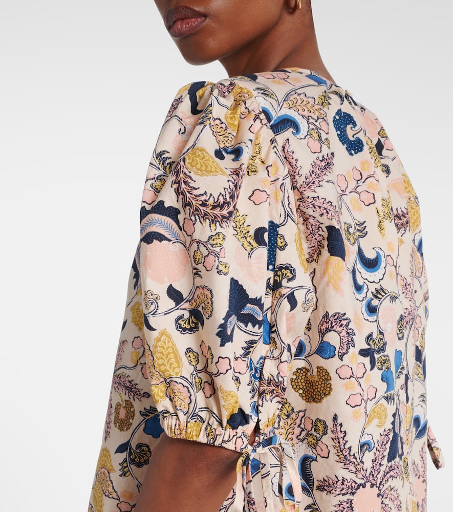 Coralie floral cotton blouse