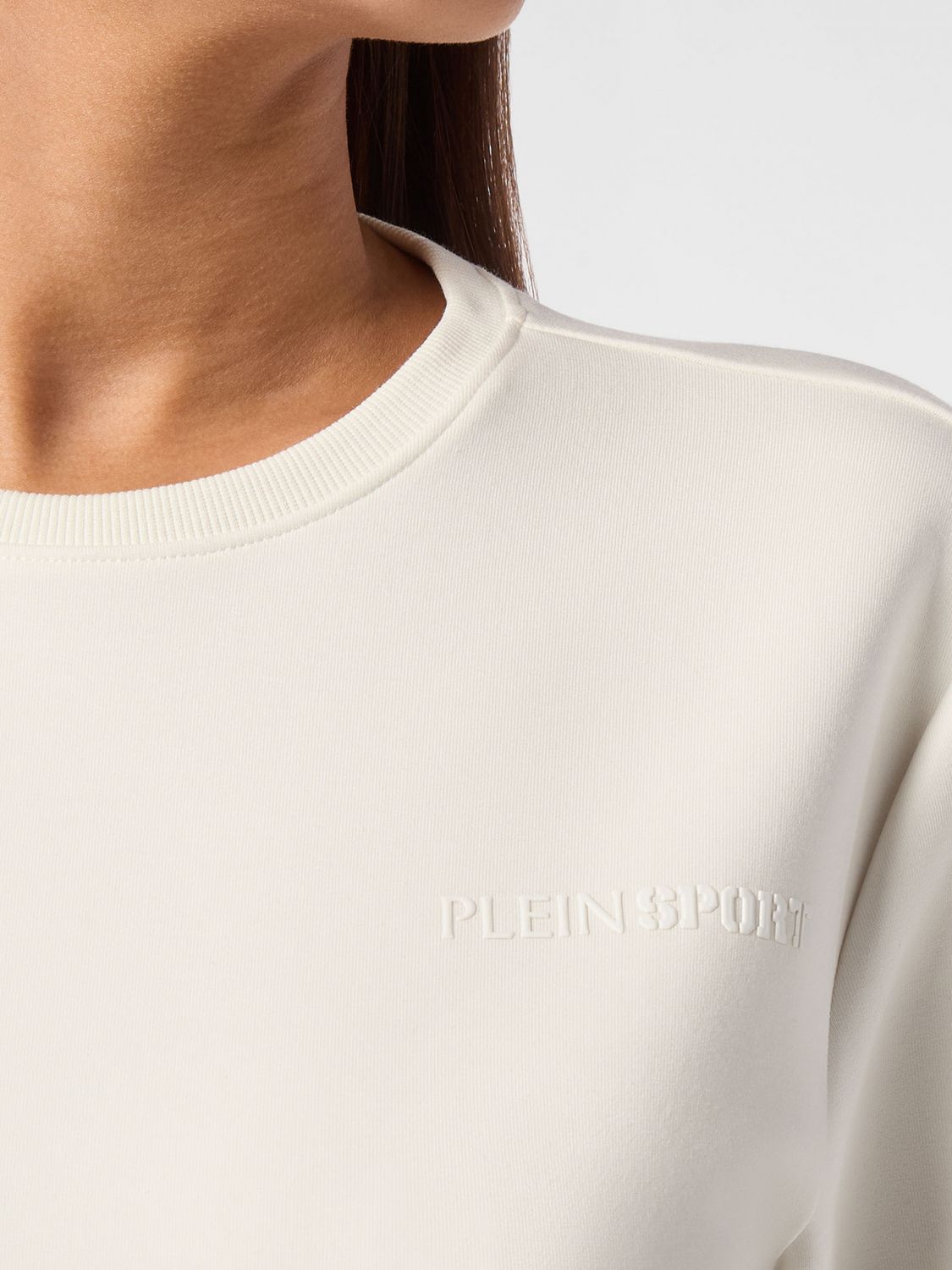 Logo-embroidered sweatshirt - White
