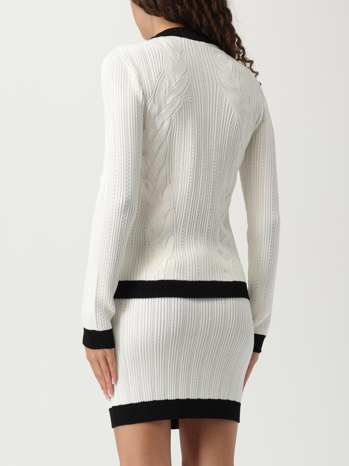 Two-tone cardigan - White