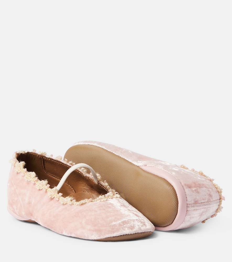 PèPè Velvet ballet flats