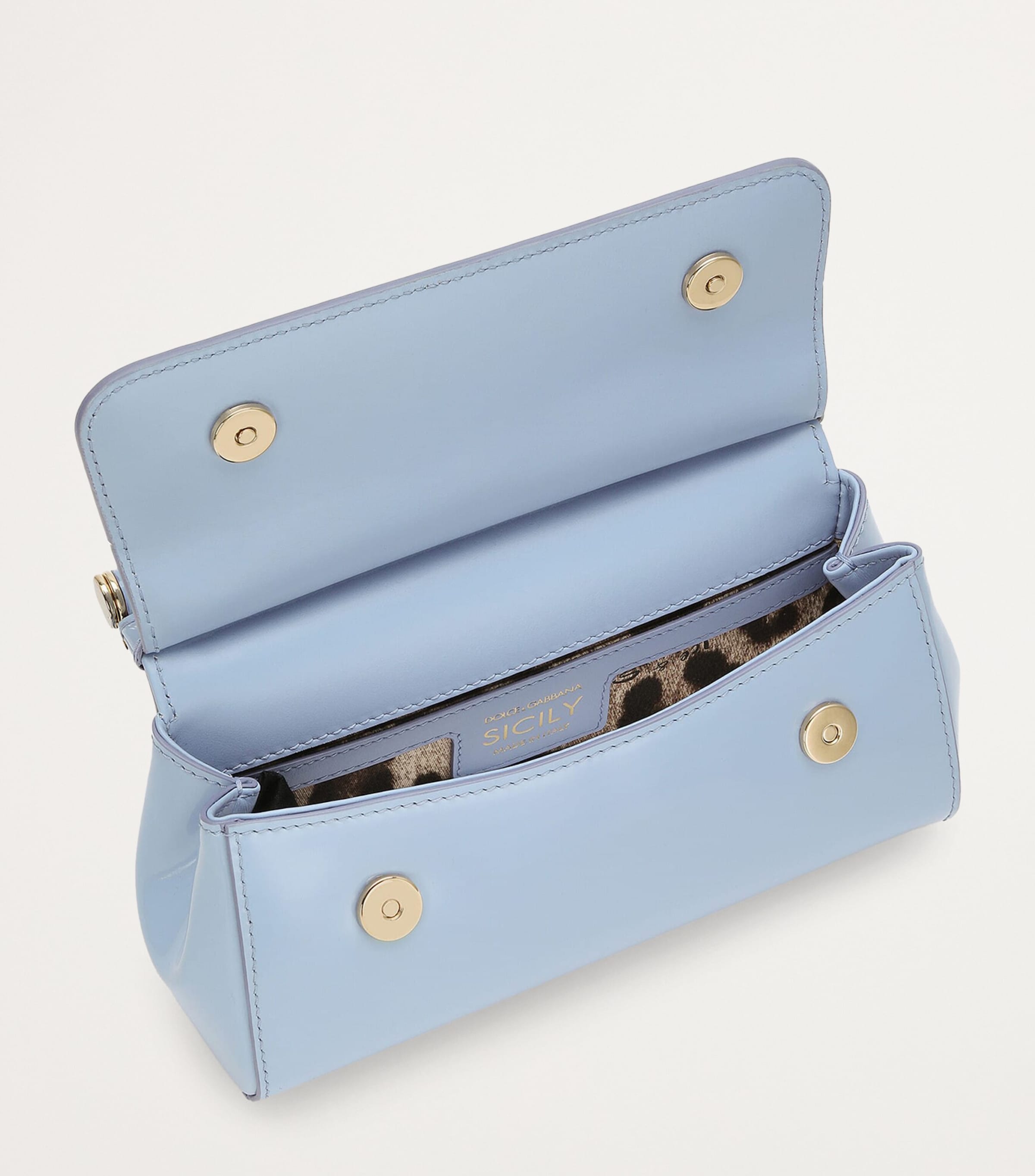 Dolce & Gabbana Small Calfskin Sicily Top-Handle Bag