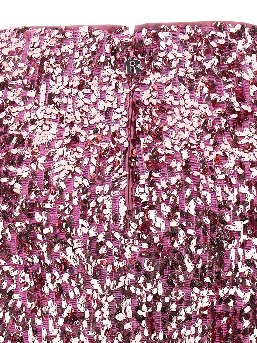 Pink All-over Sequins Skirt