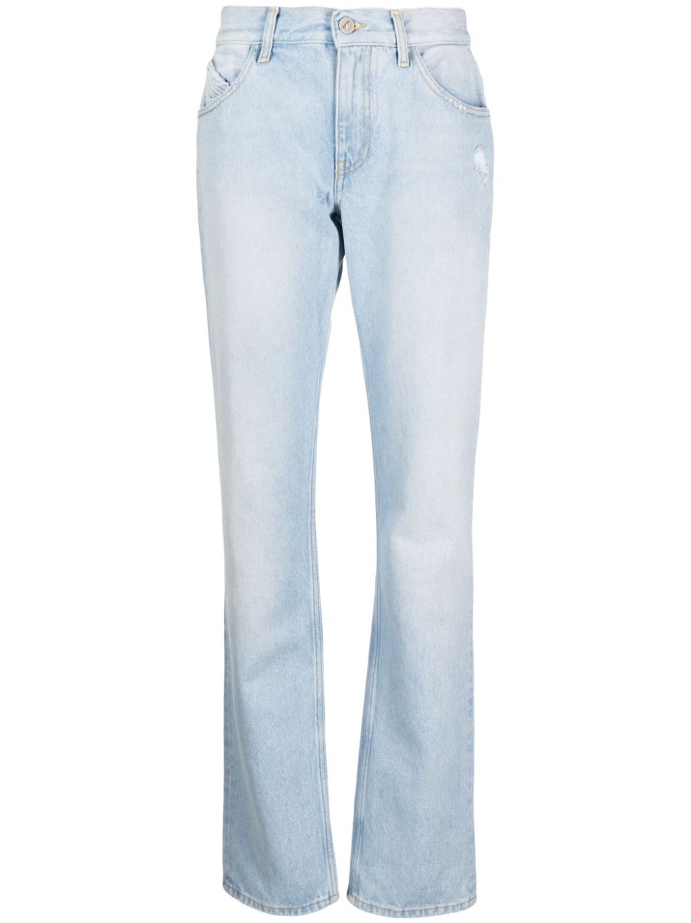 Girlfriend straight-leg jeans - Blue