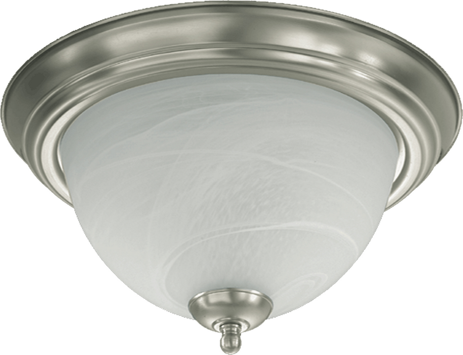 Satin Nickel Two Light Ceiling Mount from the 3066 Ceiling Mounts Collection