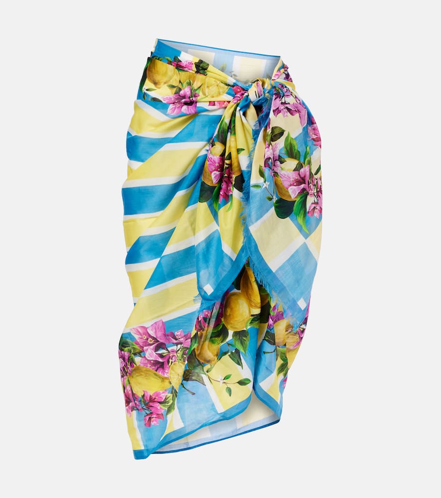 Floral cotton cover-up