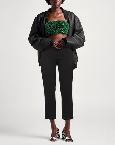 Woman Pants Black Size 6 Acetate, Elastane