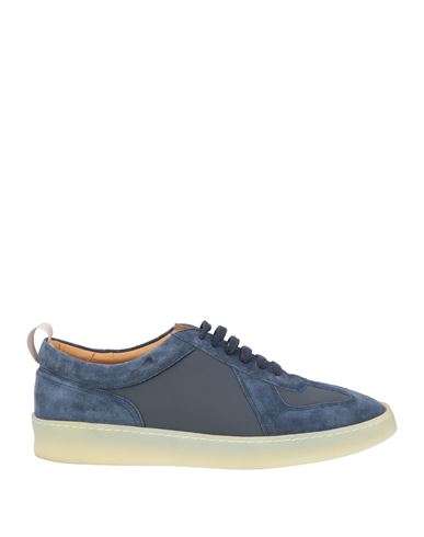 Aurélien Man Sneakers Navy Size 9 Leather, Textile fibers