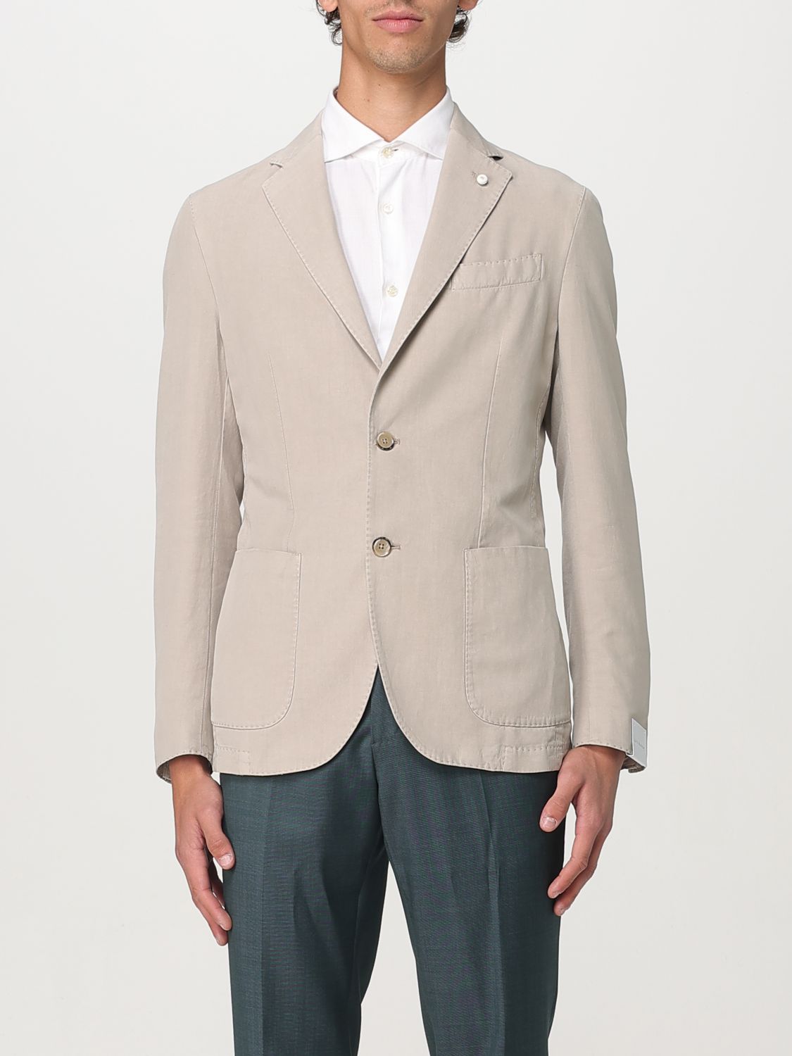 Blazer LUIGI BIANCHI Men color Beige